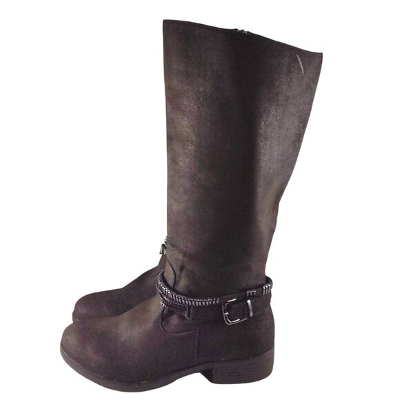 Style & Co., Brown Women's Size 9.5 Knee-High Boots With Side Zipper/Buckle - Picture 2 of 12